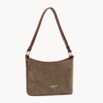 PETIT SAC SEAU SUEDE 480-80 LANCASTER CHÂTAIGNE VUE DE FACE