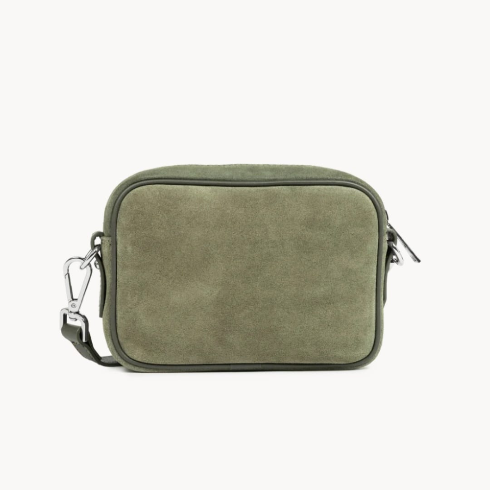 SAC BANDOULIERE SUEDE 480-064 LANCASTER KAKI VUE DE DOS SAC BANDOULIERE SUEDE 480-064 LANCASTER KAKI VUE DE DOS