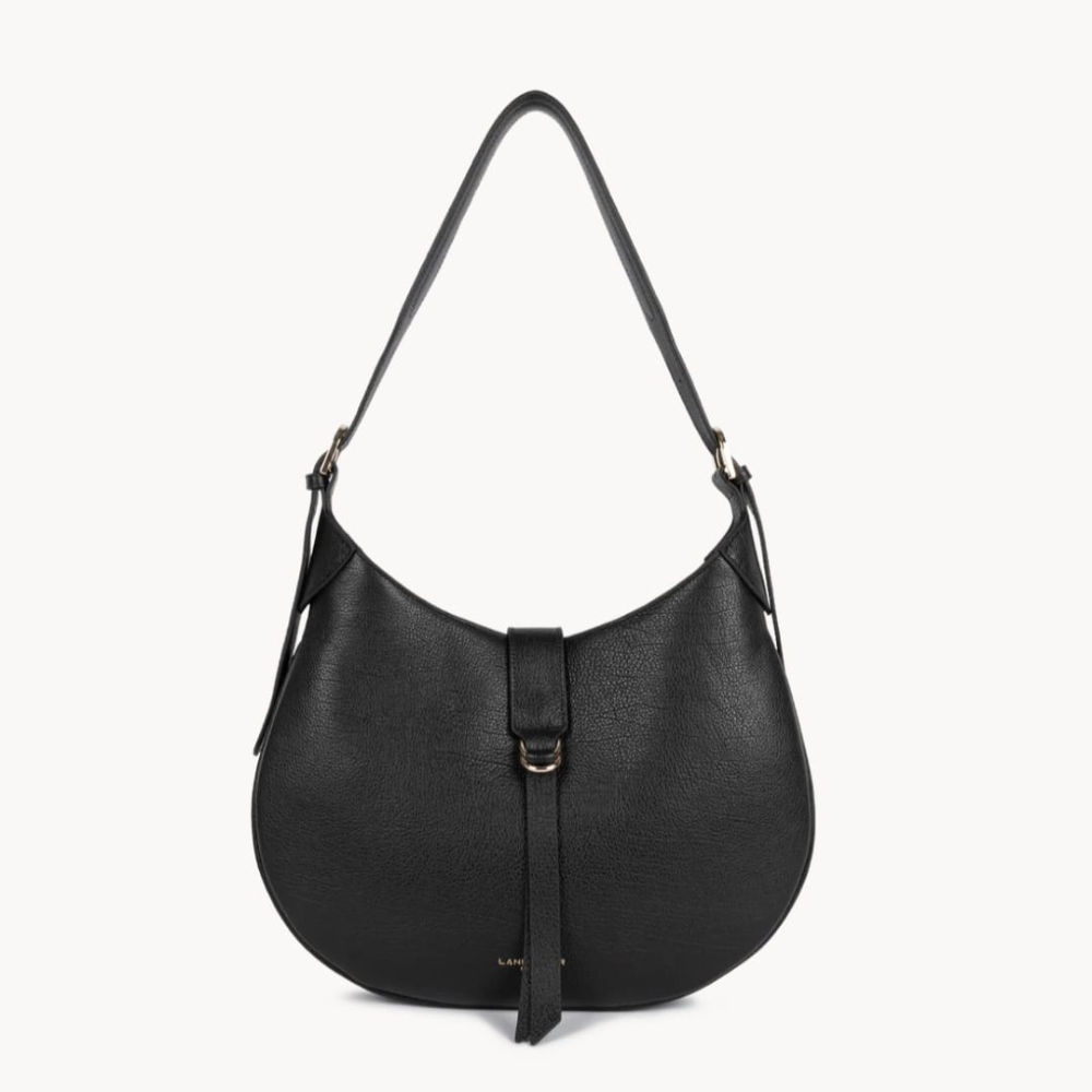 SAC BESACE DUNE GAIA 529-105 NOIR LANCASTER VUE DE FACE SAC BESACE DUNE GAIA 529-105 NOIR LANCASTER VUE DE FACE