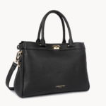 SAC CABAS MAIN LADY ROMY 572-107 LANCASTER NOIR VUE DE FACE
