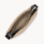 SAC MOUMOUTE BANANE LANCASTER 518-054 BEIGE NOIR VUE DE FACE