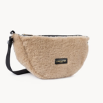 SAC MOUMOUTE BANANE LANCASTER 518-054 BEIGE NOIR VUE DE FACE