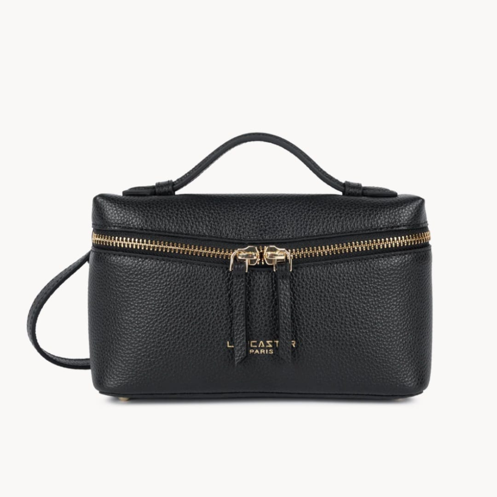 SAC BOÎTE M MILANO TRÉSOR 547-115 LANCASTER NOIR VUE DE FACE SAC BOÎTE M MILANO TRÉSOR 547-115 LANCASTER NOIR VUE DE FACE