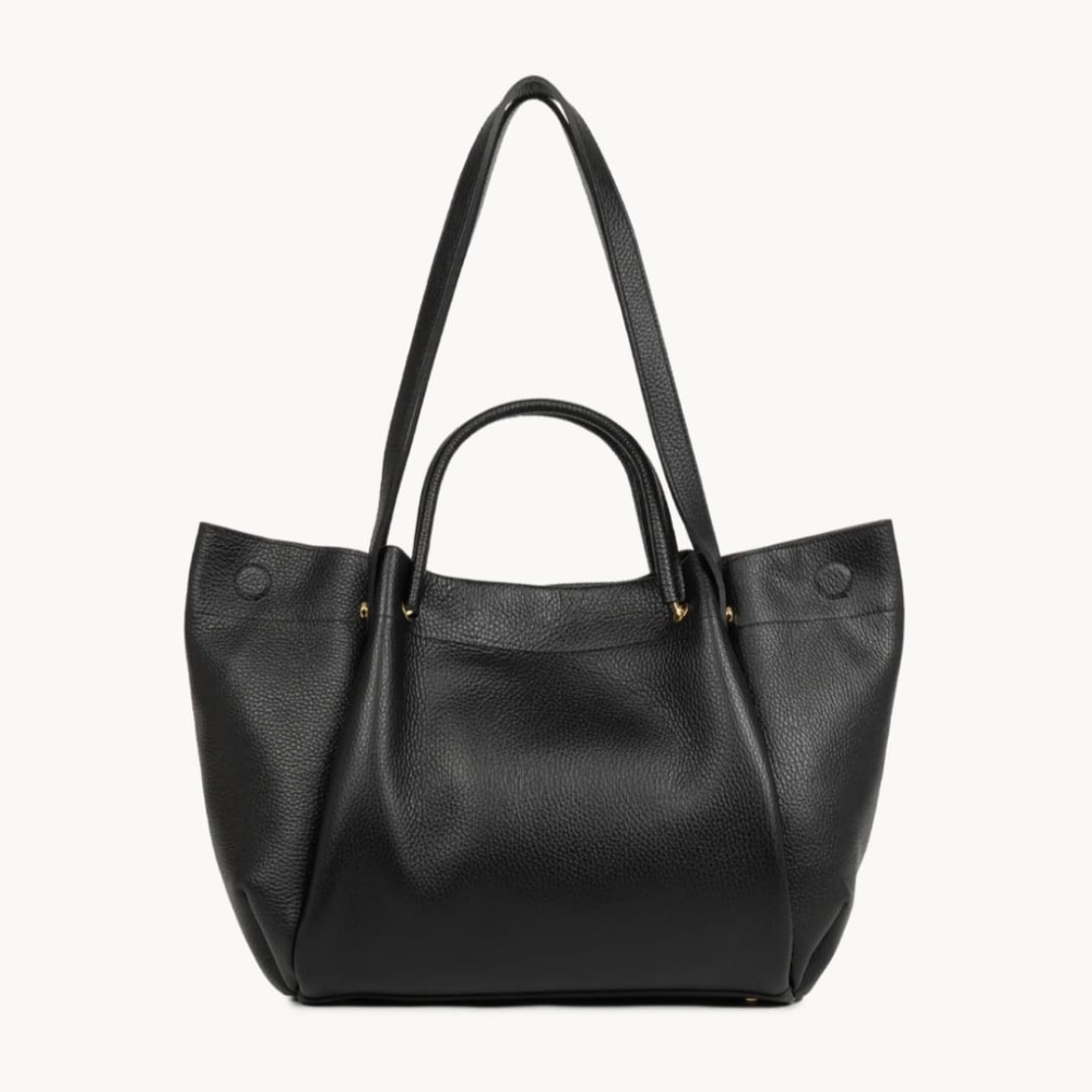 TRÈS GRAND SAC CABAS ÉPAULE FOULONNÉ DOUBLE LOUISA 470-90 NOIR-IN NUDE LANCASTER VUE DE DOS TRÈS GRAND SAC CABAS ÉPAULE FOULONNÉ DOUBLE LOUISA 470-90 NOIR-IN NUDE LANCASTER VUE DE DOS