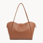 TRÈS GRAND SAC CABAS ÉPAULE IDA DOUBLE 470-86 CAMEL-IN-ORANGE LANCASTER VUE DE FACE