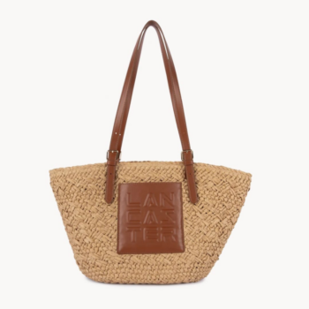 SAC CABAS ÉPAULE LE PANIER 518-080 LANCASTER COGNAC VUE DE FACE