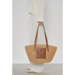 SAC CABAS ÉPAULE LE PANIER 518-080 LANCASTER COGNAC VUE DE FACE