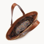 SAC CABAS ÉPAULE LE PANIER 518-080 LANCASTER COGNAC VUE DE FACE