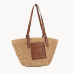 SAC CABAS ÉPAULE LE PANIER 518-080 LANCASTER COGNAC VUE DE FACE