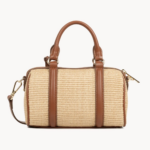 SAC POLOCHON MINI OSIER 518-072 LANCASTER COGNAC VUE DE FACE