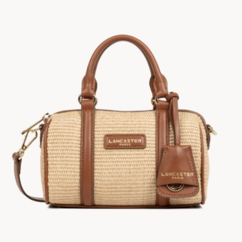 SAC POLOCHON MINI OSIER 518-072 LANCASTER COGNAC VUE DE FACE