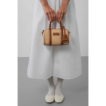 SAC POLOCHON MINI OSIER 518-072 LANCASTER COGNAC VUE DE FACE