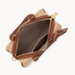 SAC POLOCHON MINI OSIER 518-072 LANCASTER COGNAC VUE DE FACE